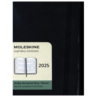 Moleskine 12 Monate Wochenkalender 2025  Pocket  Schwarz