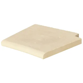 WESERWABEN® Pool- / Beckenrandsteine - Solum Champagne Römische Treppe Element rechts 35 x 35 x 3,2 cm Flache Steine