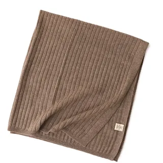 Luxuriöse 100% Kaschmir Babydecke für Mädchen Jungen, Super Weiche Warme Strick Kinder Decke für Zuhause Bett Kinderwagen, Elegante Leichte Schal Wurfdecke 4 Jahreszeite für Reisen Brown 80*75cm
