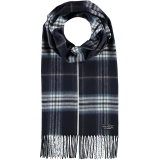 FRAAS Cashmink Schal 30 x 180 cm - Weicher als Kaschmir - Made in Germany - Schal kariert für Herren - Perfekt für Herbst und Winter Deep Blue - Einheitsgröße