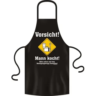 Grillschürze Original Rahmenlos ® (Vorsicht Mann Kocht)