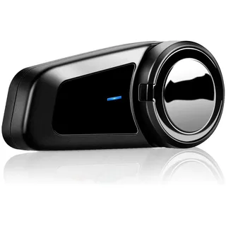 M2 Bluetooth Motorrad Headset Intercom, Motorradhelm Kommunikationssystem für 6 Reiter/2000 Metern Reichweite mit HiFi-Lautsprechern, Mehrfache Rauschunterdrückung, Musik Teilen, Einzelpack
