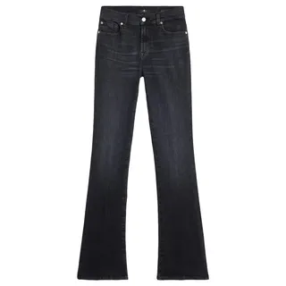 7 For All Mankind Damen Bootcut Blacky Jeans, Schwarz, 30W EU - 30W