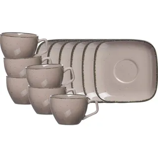Ritzenhoff & Breker Espressotasse mit Untertasse 0,08 l Grau 6 St.