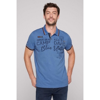 CAMP DAVID Poloshirt aus Baumwolle blau S