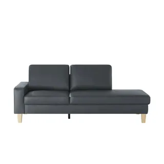Sofa.de Recamiere Leder blau