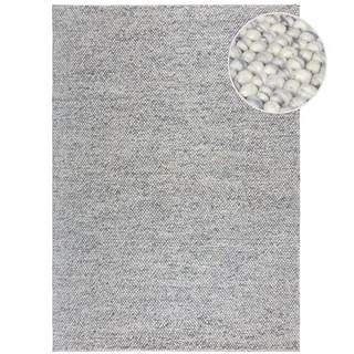 KADIMA DESIGN Wollteppich 80 x 150 cm Blau
