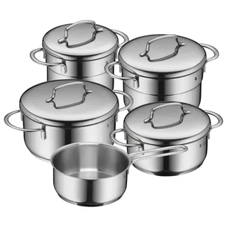 WMF Mini Topf-Set 5-tlg. 2 x Bratentopf + 2 x Fleischtopf + Stielkasserolle
