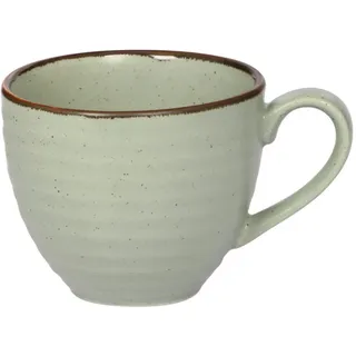 Landscape Kaffeetasse Farmhouse, Grün, Keramik, Vintage, 270 ml, Lfgb, Handmade Quality, handbemalt, Kaffee & Tee, Tassen, Kaffeetassen