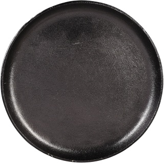 Dekotablett Metall ca.D34,5cm, schwarz