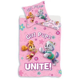 PAW PATROL Kinderbettwäsche Paw Patrol Unite Kinder-Bettwäsche-Set 100×140cm, 40×45cm, 100% Baumwolle
