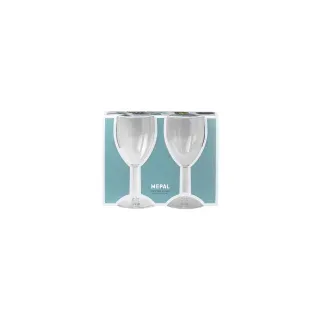 Mepal Kunststoff-Weißweingläser 2er Set transparent