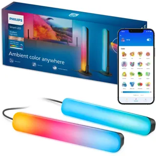 Philips Gradient Lightbar 2er Set RGBIC Schwarz