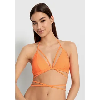 Triangel-Bikini-Top »Gina«, mit langem Bindeband, Gr. 38 - Cup A/B, neon orange, , 43196747-38 Cup A/B