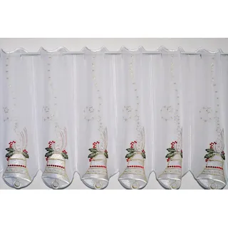 Stickereien Plauen Glockenzauber Stangendurchzug 95 x 40 cm Transparent 1 St