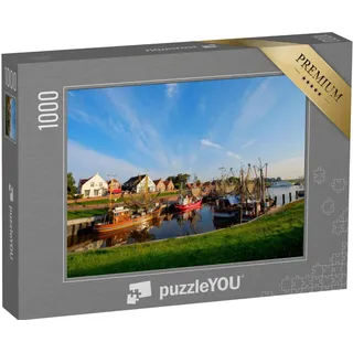 puzzleYOU: Puzzle 1000 Teile „Der Fischereihafen von Greetsiel, Deutschland“ – aus der Puzzle-Kollektion Greetsiel, Niedersachsen, Regionale Puzzles Deutschland