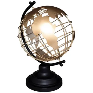 Atmosphera Créateur d'intérieur Dekoobjekt Globus Metall, Metalldekorationen, Raumdekorationen 25 cm (Deko-Objekt, Deko-Objekt) goldfarben