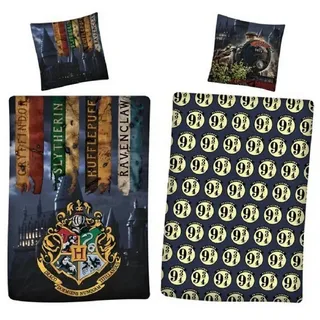 Harry Potter Bettwäsche Bettwäsche-Set Decke & Kissenbezug 140x200 + 63x63 cm aus Microfaser