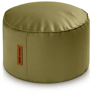 Green Bean Sitzhocker Pouf Kunstleder 43 x 30 x 30 cm Grün