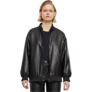 URBAN CLASSICS Synthetic Leather Bomberjacke Black M