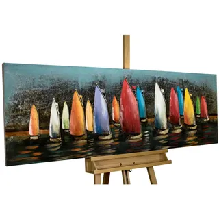Kunstloft Metallbild, Mehrfarbig, Metall, 7.6x44 cm, Bilder und Zubehör, Wandbilder, Metallbilder