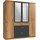 180 x 199 x 58 cm Grau/Beige