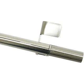 GARDINIA Klemmstange Press & Go Filigrano Zylinder Ø 8 - 10 mm 80 - 110 cm edelstahl-optik