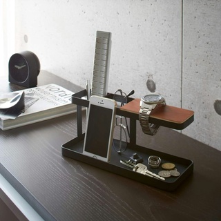 Yamazaki Desk Organizer für Handy Telefon Fernbedienung Uhren Stifte schwarz 02300