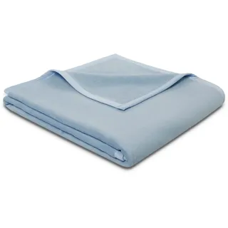 Wohndecke BIEDERLACK "Cotton Sense" Wohndecken Gr. B/L: 150 cm x 200 cm, blau (hellblau) Baumwolldecken aus 100% Baumwolle
