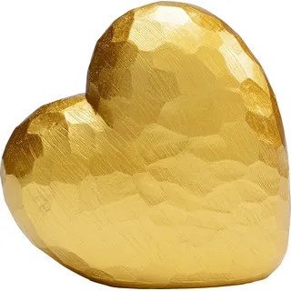 Kare DESIGN Deko-Objekt Heart Polyresin Gold