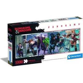 Clementoni DONJONS ET DRAGONS - Personnages - Puzzle Panorama 1000P (1000 Teile)