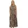 Druckkleid Braun S