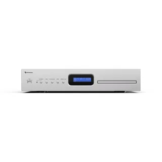 Auna Art22 CD-Player MP3 opt. | Hifi-Player – CD Player HiFi Mit Slot-In Laufwerk, USB-Eingang, CD-MP3 – Display | Fernbedienung, Silber