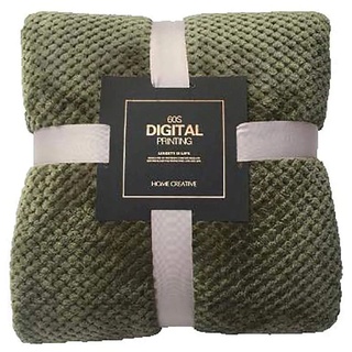 Y56 Kuscheldecke Decke Microfaser Wohndecke Tagesdecke Fleece weich sanft kuschelig, Fleecedecke Kuscheldecke Super Weiche Sofadecke Reisedecke Dicke Wohndecke Winter Flauschige (100 * 150cm, Grün)