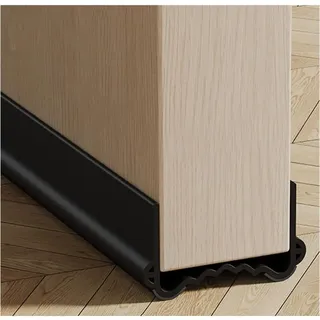 100 Cm Lange Isolierende Türdichtung, Zugluftstopper, Geräuschdämmende Türdichtung, Schall- Und Wärmedämmleiste, Schützt Vor Zugluft Und Insekten (schwarz, Breite 3,5–5,5 Cm)
