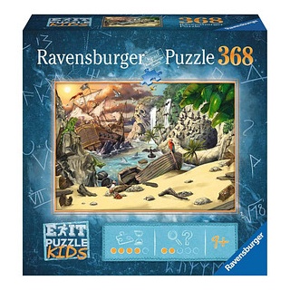 Ravensburger EXIT PUZZLE KIDS Das Piratenabenteuer Puzzle, 368 Teile