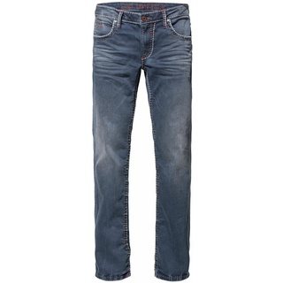 Regular-fit-Jeans CAMP DAVID "NI:CO" Gr. 31, Länge 30, blau Herren Jeans Regular Fit Münztasche mit Ziernaht