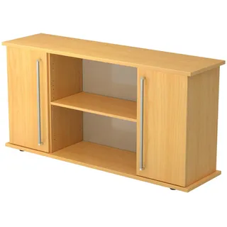 bümö Sideboard, Buche, Holzwerkstoff, Buche, 3 Fächer, 166.1x84x44.8 cm, FSC Mix, Wohnzimmer, Kommoden & Sideboards, Sideboards
