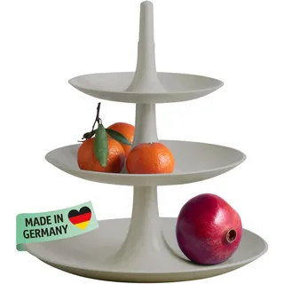 Koziol Babell L Etagere 3-stöckig stapelbar, platzsparend nature desert sand,