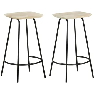 vidaXL Barhocker 2 Stk. 320647  schwarz