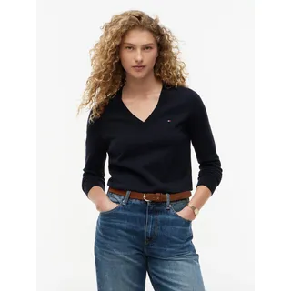 Tommy Hilfiger V-Ausschnitt-Pullover Blau M