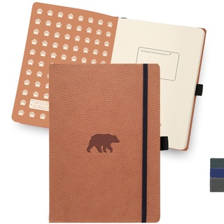 Dingbats* Notebooks Dingbats* - Tierwelt Notizbuch A4 Gepunktet - Hardcover PU Leder Journal für Arbeit, Reisen - Tasche, Elastischer Verschluss, Stifthalter, Lesezeichen