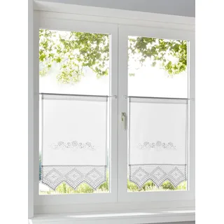 Heine Fensterbehang in weiß | Gr.: 100-x-90-cm