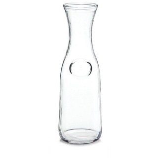 Zeller Present Karaffe Glaskaraffe 1000 ml, (1-tlg), Glaskrug Glasflasche Dekanter weiß