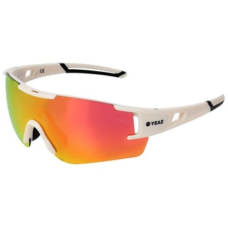 YEAZ Sportbrille SUNBLOW sport-sonnenbrille creme white/pink, Guter Schutz bei optimierter Sicht rosa