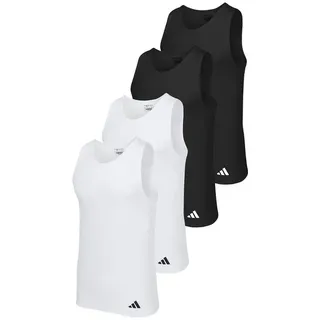 adidas Tanktop Active Flex Cotton Ergonomic in black-white | Gr.: L