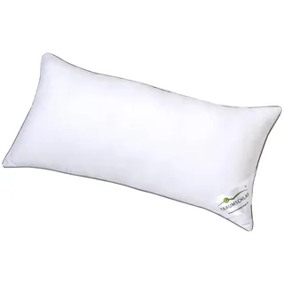 Traumschlaf Kopfkissen Down Touch Pure mit Baumwollbezug 65x100 cm - weiß