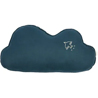 Nobodinoz - L1N0 Cloud Kissen, deep blue (bestickt)