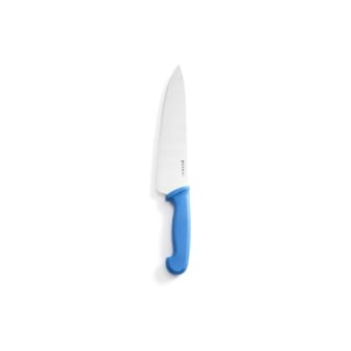 HENDI Profi Küchenmesser Kochmesser, PP Griff blau 842744 , 1 Messer, Klingenlänge: 24 cm