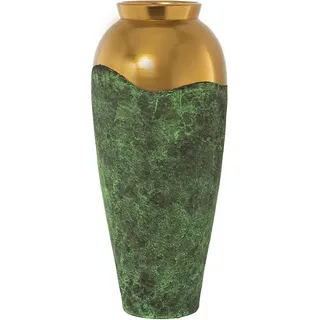 Keramikvase 60 cm grün/gold ° 25x60 cm, Mund: ° 14 cmpour Alle Stile, um dem Haus eine Note zu verleihen